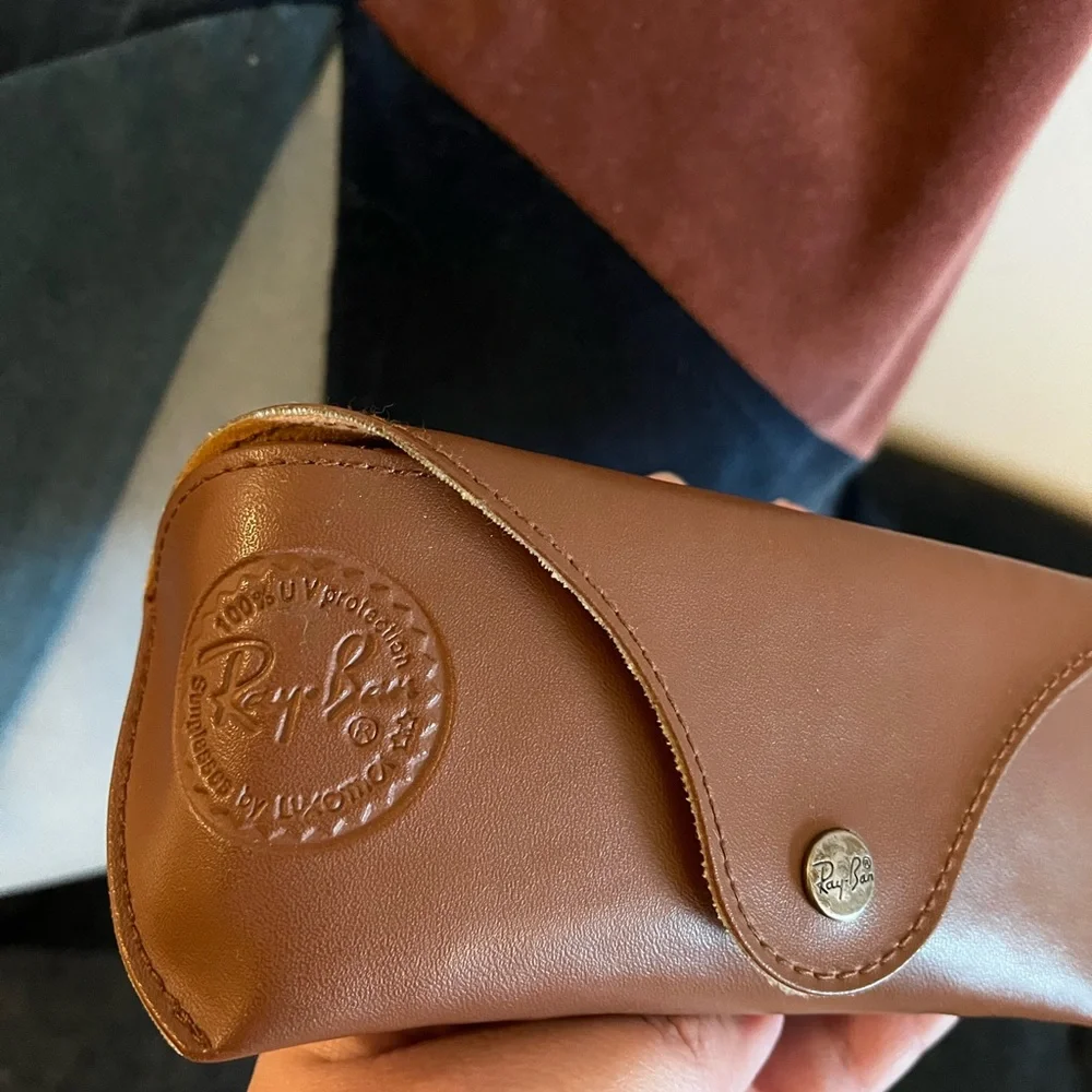 Ray-Ban Leather Sunglasses Case